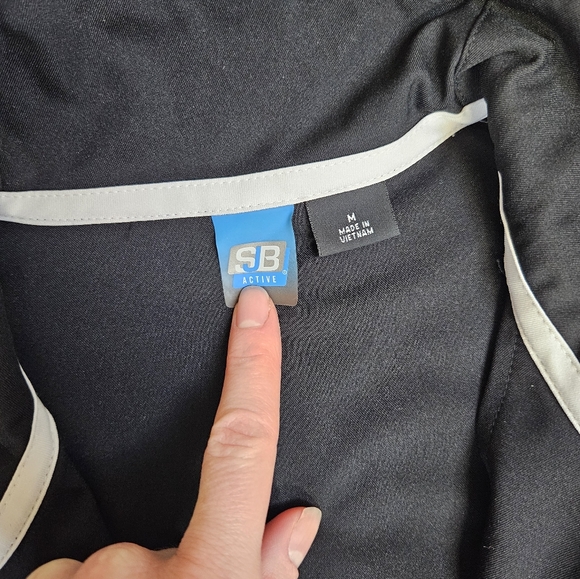 Black Track Suit with White Stripes - Picture 4 of 9